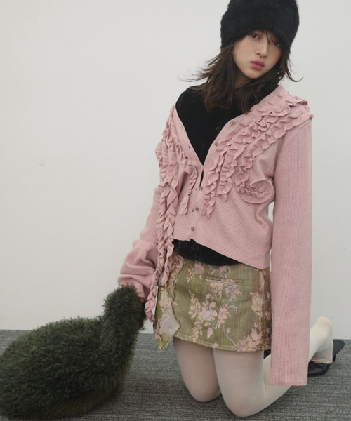 IVY FRILL CARDI / フリルカーディガン（カーディガン/ボレロ）｜igi