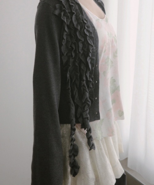 IVY FRILL CARDI / フリルカーディガン（カーディガン/ボレロ）｜igi