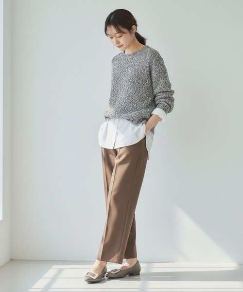 HIPS（ヒップス）の「【本革】スクエアバックルフラットパンプス（パンプス・レディース・レオパード/ブラック系その他/ブラック/グレー系その他・22.5cm/24.5cm/24cm/23.5cm/23cm）」の17枚目の写真