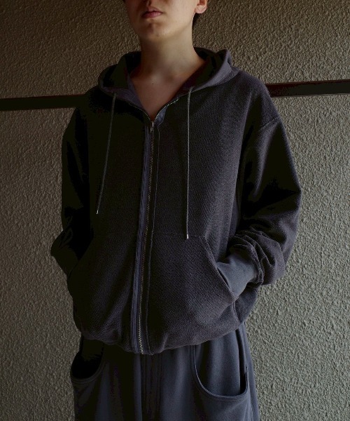 abelia edward goucha ダッフルフーディ ABELIA EDWARD GOUCHA / CLASSIC ZIP HOODIE *CHAR