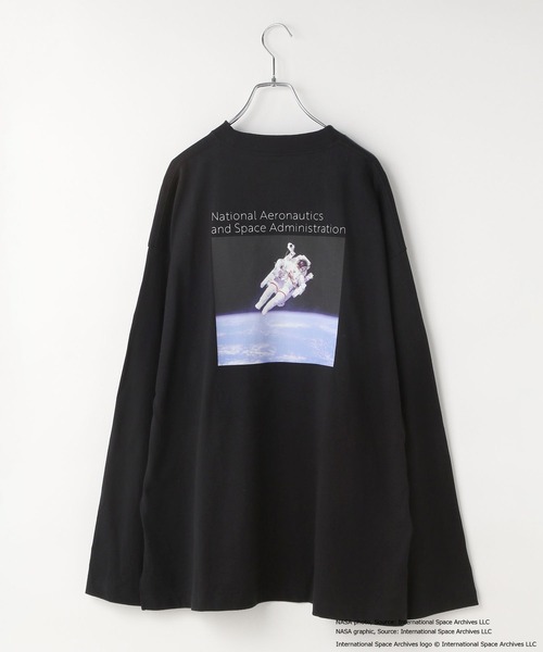 LOWRYS FARM（ローリーズファーム）の「【160-170サイズ】ＮＡＳＡプリントロンＴＬＳ　593054（Tシャツ/カットソー・キッズ・ブラック/オフホワイト/グレー・FREE）」の10枚目の写真