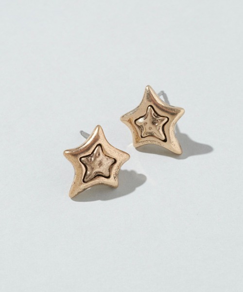 GOLDY(ゴールディ)の「【GOLDY】ヴィンテージ レイヤード スター ピアス 1251008(ピアス(両耳用)・レディース・ゴールド/シルバー/シルバー系その他・FREE)」の9枚目の写真