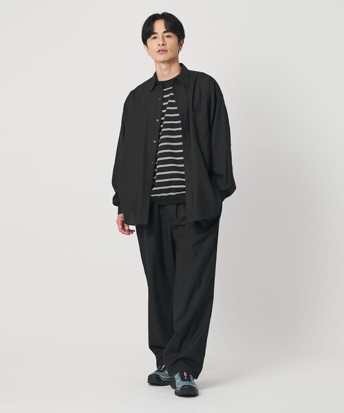 【clover♧】希少　otii オティ　コットンシャツ　ブルゾン　黒 MACKINTOSH×Kiko Kostadinov 18AW プルオーバーシャツ K18AW-013