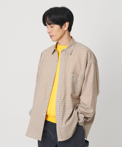 セール】＜koti BEAUTY&YOUTH＞メリノウール レギュラーカラー シャツ