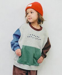 p.premier | 【ジュニア対応】ロゴ刺繍ポケットトレーナー(スウェット)