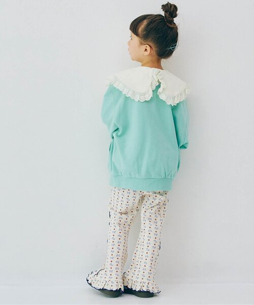 p.premier（ピードットプルミエ）の「【ジュニア対応】ロゴ刺繍ポケットトレーナー（スウェット・キッズ・グレー/サックスブルー/ベビーピンク/キャメル/ダークブラウン/イエロー・80/90/100/110/120/130/140）」の10枚目の写真