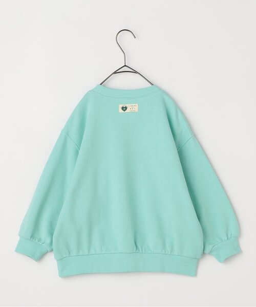 p.premier（ピードットプルミエ）の「【ジュニア対応】ロゴ刺繍ポケットトレーナー（スウェット・キッズ・グレー/サックスブルー/ベビーピンク/キャメル/ダークブラウン/イエロー・80/90/100/110/120/130/140）」の8枚目の写真