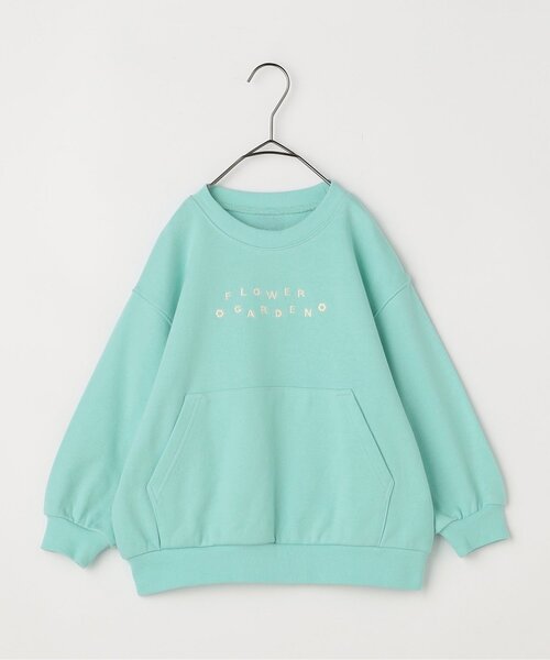 p.premier（ピードットプルミエ）の「【ジュニア対応】ロゴ刺繍ポケットトレーナー（スウェット・キッズ・グレー/サックスブルー/ベビーピンク/キャメル/ダークブラウン/イエロー・80/90/100/110/120/130/140）」の7枚目の写真