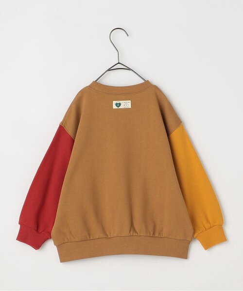 p.premier（ピードットプルミエ）の「【ジュニア対応】ロゴ刺繍ポケットトレーナー（スウェット・キッズ・グレー/サックスブルー/ベビーピンク/キャメル/ダークブラウン/イエロー・80/90/100/110/120/130/140）」の21枚目の写真