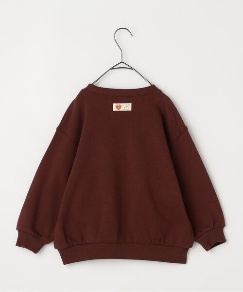 p.premier（ピードットプルミエ）の「【ジュニア対応】ロゴ刺繍ポケットトレーナー（スウェット・キッズ・グレー/サックスブルー/ベビーピンク/キャメル/ダークブラウン/イエロー・80/90/100/110/120/130/140）」の17枚目の写真