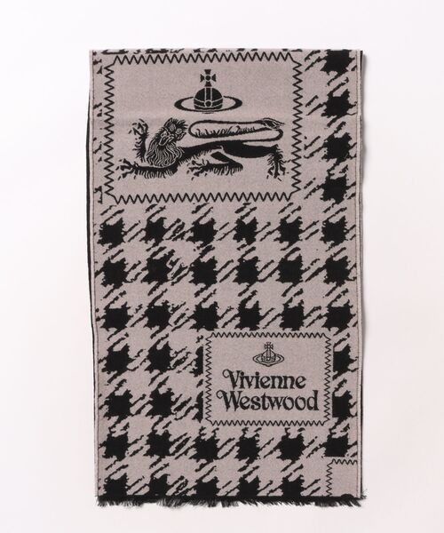 Vivienne Westwood(ヴィヴィアンウエストウッド)の「SCARF DOGTOOTH BADGE(マフラー・レディース・グレー系その他/ピンク系その他/ベージュ/レッド系その他・FREE)」の3枚目の写真