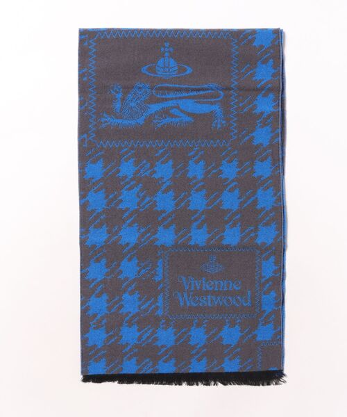 Vivienne Westwood(ヴィヴィアンウエストウッド)の「SCARF DOGTOOTH BADGE(マフラー・レディース・グレー系その他/ピンク系その他/ベージュ/レッド系その他・FREE)」の2枚目の写真