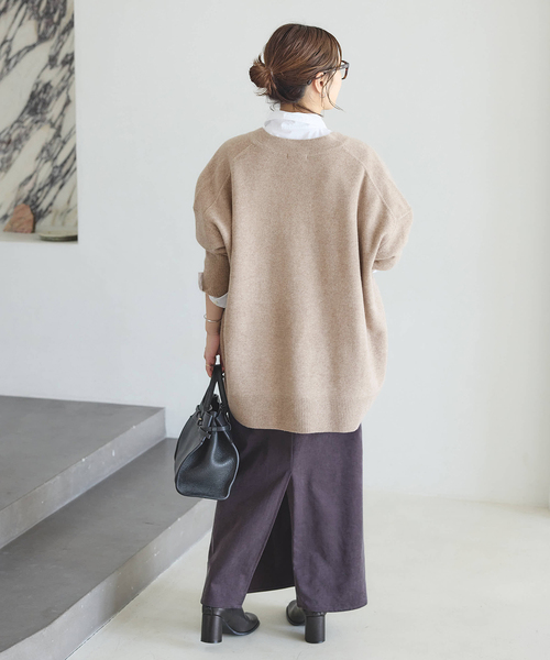 JOURNAL STANDARD（ジャーナルスタンダード）の「《追加2》MUSIC DEEP V ルーズプルオーバー（ニット/セーター・レディース・アーミー/ブラック/ベージュ/ピンク/ライトグレー・FREE）」の22枚目の写真