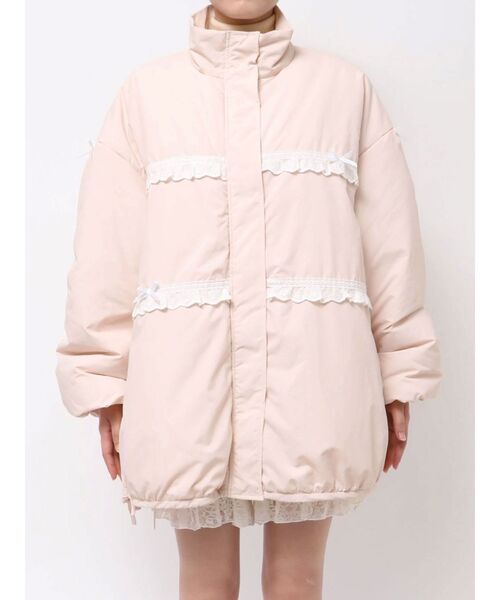 ジャケット・アウター muguet frill ribbon down jacket ジャケット・アウター muguet frill ribbon down jacket muguet
