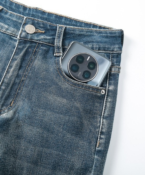 HANDO（ハンド）の「[高身長サイズMT/低身長サイズS有り]美脚シルエットを叶える、ストレートデニム オフィスカジュアル きれいめカジュアル 韓国（デニムパンツ・レディース・ブラック/ブルー・S/M/L/XL/XXL）」の13枚目の写真