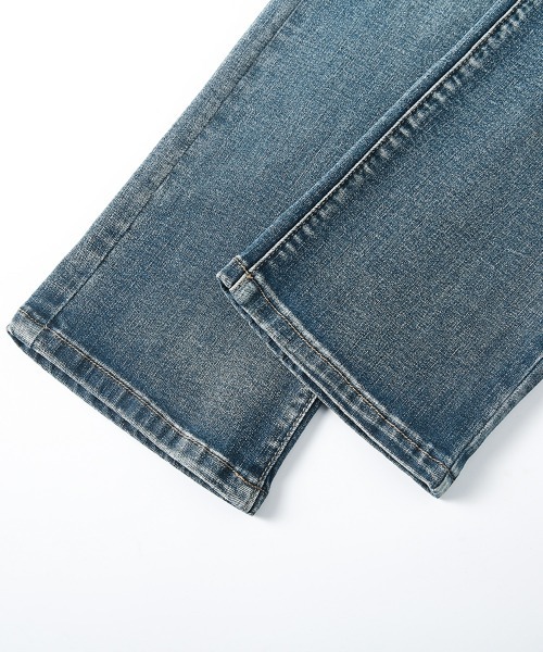 HANDO（ハンド）の「[高身長サイズMT/低身長サイズS有り]美脚シルエットを叶える、ストレートデニム オフィスカジュアル きれいめカジュアル 韓国（デニムパンツ・レディース・ブラック/ブルー・S/M/L/XL/XXL）」の15枚目の写真