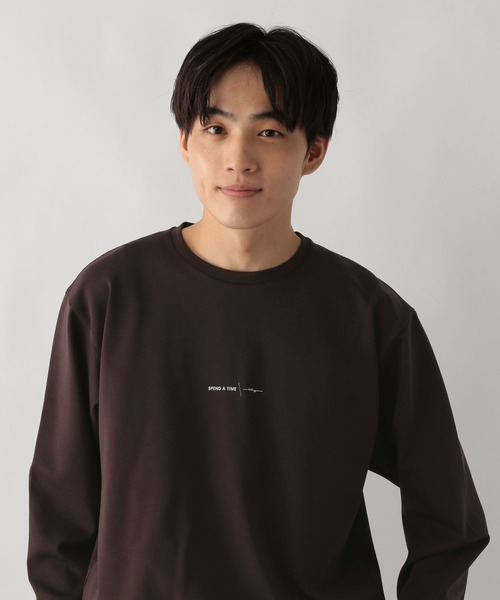 GLOBAL WORK（グローバルワーク）の「リッチクリーンスウェット/ロゴ/589104（スウェット・メンズ・ホワイト系7/ライトグレー/ワインレッド/ホワイト系6/カーキ/ブラック/ホワイト系5/チャコールグレー/ホワイト系4/ホワイト系8/モカ/ホワイト系3/グレー系9/ダークグリーン/ダークブルー/ライトパープル・X-SMALL/SMALL/MEDIUM/LARGE/X-LARGE/XX-LARGE/3XL）」の16枚目の写真