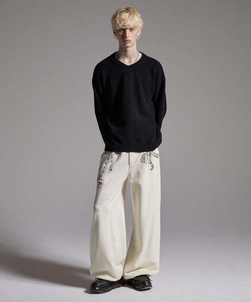 【GRANCY】ラインストーンデザイン ダメージ スウェットパンツ GRANCY（グランシー）の「【GRANCY】LinestoneDesign Damage