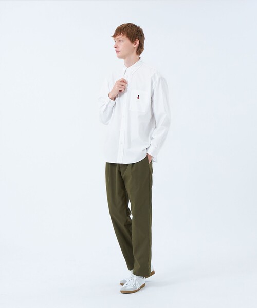 MACKINTOSH PHILOSOPHY（ﾏｯｷﾝﾄｯｼｭ ﾌｨﾛｿﾌｨｰ）の「バッキンガムベア オーバーサイズボタンダウンシャツ 無地/柄バリエーション（シャツ/ブラウス・メンズ・ライトブルー/ブルー/ホワイト・38/40）」の4枚目の写真