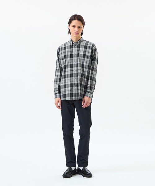 MACKINTOSH PHILOSOPHY（ﾏｯｷﾝﾄｯｼｭ ﾌｨﾛｿﾌｨｰ）の「バッキンガムベア オーバーサイズボタンダウンシャツ 無地/柄バリエーション（シャツ/ブラウス・メンズ・ライトブルー/ブルー/ホワイト・38/40）」の5枚目の写真