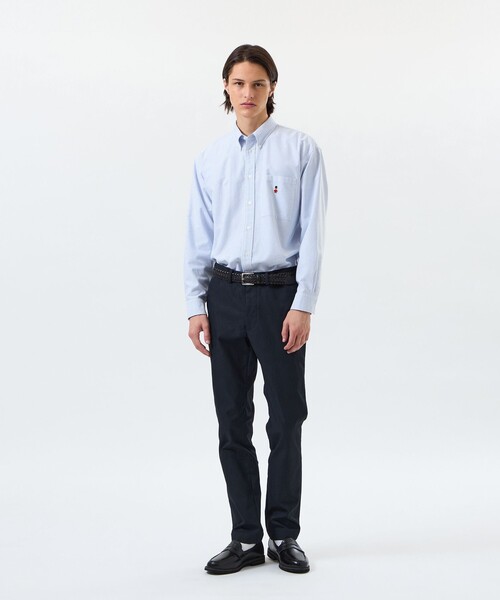 MACKINTOSH PHILOSOPHY（ﾏｯｷﾝﾄｯｼｭ ﾌｨﾛｿﾌｨｰ）の「バッキンガムベア オーバーサイズボタンダウンシャツ 無地/柄バリエーション（シャツ/ブラウス・メンズ・ライトブルー/ブルー/ホワイト・38/40）」の6枚目の写真