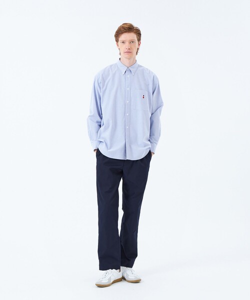 MACKINTOSH PHILOSOPHY（ﾏｯｷﾝﾄｯｼｭ ﾌｨﾛｿﾌｨｰ）の「バッキンガムベア オーバーサイズボタンダウンシャツ 無地/柄バリエーション（シャツ/ブラウス・メンズ・ライトブルー/ブルー/ホワイト・38/40）」の7枚目の写真