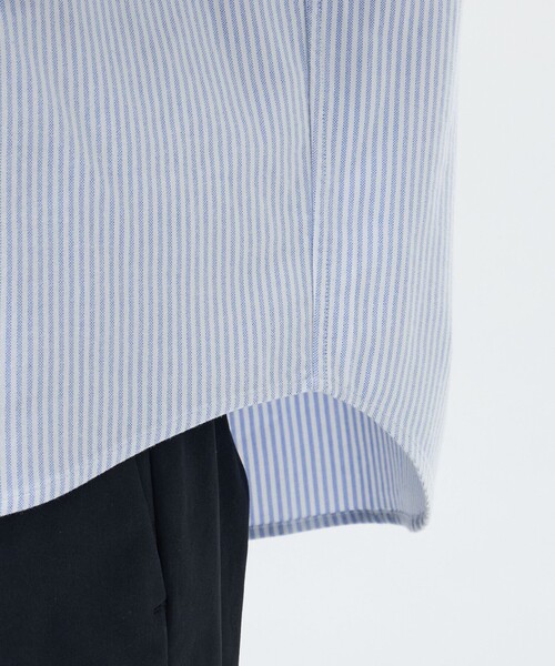 MACKINTOSH PHILOSOPHY（ﾏｯｷﾝﾄｯｼｭ ﾌｨﾛｿﾌｨｰ）の「バッキンガムベア オーバーサイズボタンダウンシャツ 無地/柄バリエーション（シャツ/ブラウス・メンズ・ライトブルー/ブルー/ホワイト・38/40）」の12枚目の写真