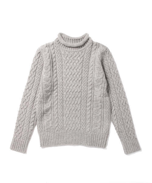 B:MING by BEAMS（ビーミングバイビームス）の「ビーミング by ビームス / ケーブルプルオーバー 2（ニット/セーター・レディース・チャコールグレー/ネイビー/ホワイト/ライトグレー・ONE SIZE）」の6枚目の写真