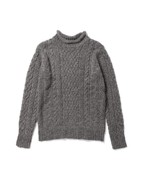 B:MING by BEAMS（ビーミングバイビームス）の「ビーミング by ビームス / ケーブルプルオーバー 2（ニット/セーター・レディース・チャコールグレー/ネイビー/ホワイト/ライトグレー・ONE SIZE）」の7枚目の写真