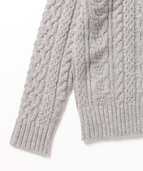 B:MING by BEAMS（ビーミングバイビームス）の「ビーミング by ビームス / ケーブルプルオーバー 2（ニット/セーター・レディース・チャコールグレー/ネイビー/ホワイト/ライトグレー・ONE SIZE）」の10枚目の写真