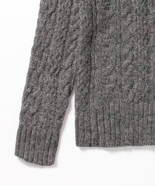 B:MING by BEAMS（ビーミングバイビームス）の「ビーミング by ビームス / ケーブルプルオーバー 2（ニット/セーター・レディース・チャコールグレー/ネイビー/ホワイト/ライトグレー・ONE SIZE）」の12枚目の写真