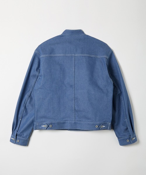 leinwande(ラインヴァンド)の「【leinwande】Stand Collar Denim Jacket(デニムジャケット・レディース・ブルー/ブラック・ONE SIZE)」の13枚目の写真
