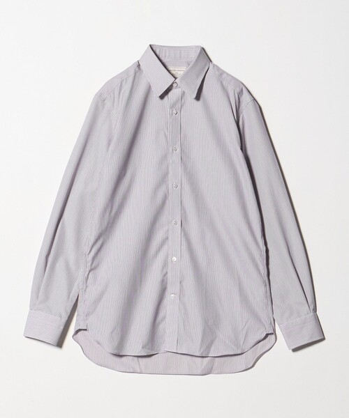 UNITED ARROWS(ユナイテッドアローズ)の「イージーケア AG オルタネイトストライプ ラウンドレギュラーカラーシャツ 抗菌防臭(ビジネスシャツ・メンズ・ワイン・41cm/39cm/40cm/37cm/38cm)」の2枚目の写真