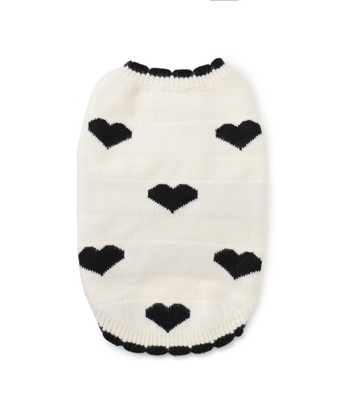 ROPE' PICNIC（ロペピクニック）の「【DOG】ランダムハートニット（ペットウェア・レディース・ブラック/レッド・M size/S/M/L）」の10枚目の写真