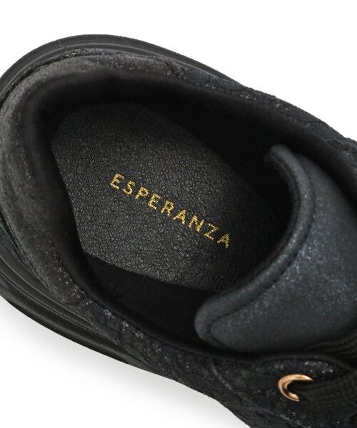 ESPERANZA(エスペランサ)の「厚底レーススニーカー(スニーカー・レディース・ブラック系2/グレー系2/アイボリー系2・LL/L/M/S)」の22枚目の写真