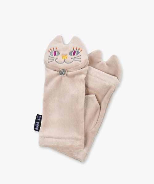 ANNA SUI（アナスイ）の「TITI フード付き 2WAY手袋（手袋・レディース・ライトピンク/ブラック/グレー/ライトグレー・FREE）」の4枚目の写真