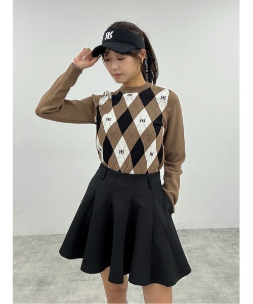 RIENDA GOLF】RRロゴリボン付きサンバイザー 秋服 冬服（サンバイザー