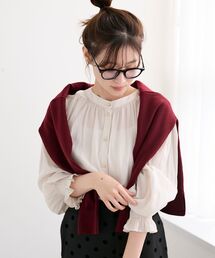 le.coeur blanc | パウダーサテン2WAYブラウス(シャツ/ブラウス)