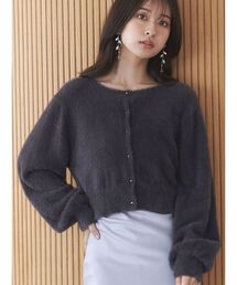 MERCURYDUO | ミニシャギークルーネックカーディガン(カーディガン/ボレロ)