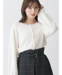 MERCURYDUO | ミニシャギークルーネックカーディガン(カーディガン/ボレロ)