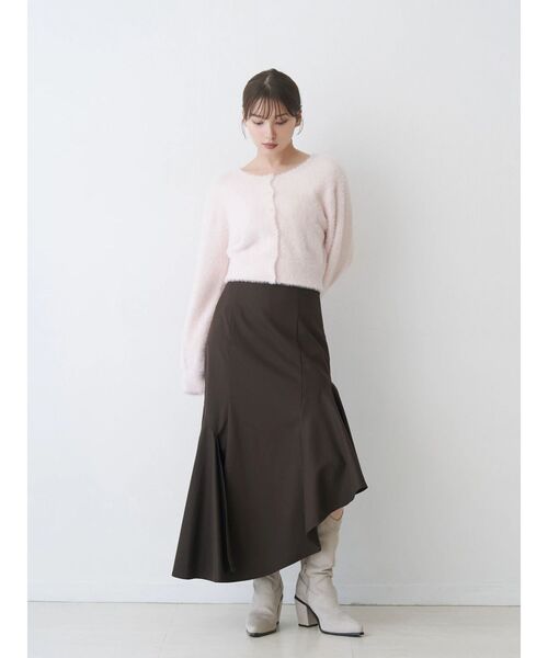 MERCURYDUO(マーキュリーデュオ)の「ミニシャギークルーネックカーディガン(カーディガン/ボレロ・レディース・アイボリー/グレー/ベビーピンク/ラベンダー・FREE)」の14枚目の写真