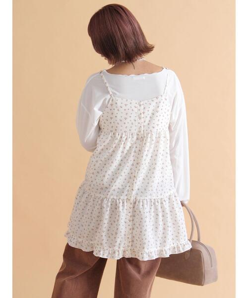 ehka sopo(エヘカソポ)の「◎シアーメローカットソー(Tシャツ/カットソー・レディース・ブラック/オフホワイト/ベージュ・F)」の22枚目の写真