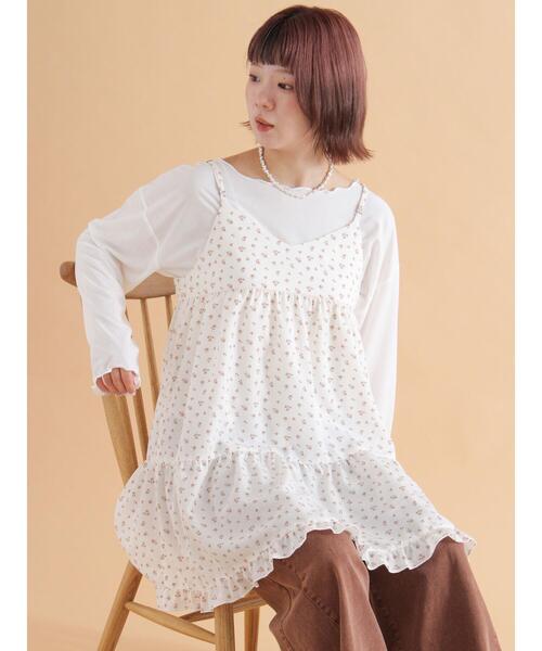 ehka sopo(エヘカソポ)の「◎シアーメローカットソー(Tシャツ/カットソー・レディース・ブラック/オフホワイト/ベージュ・F)」の21枚目の写真