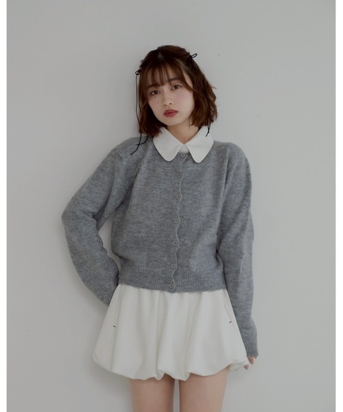 jumelle（ジュメロ）の「襟付き2wayカーディガン（カーディガン/ボレロ・レディース・グレー・FREE）」の12枚目の写真