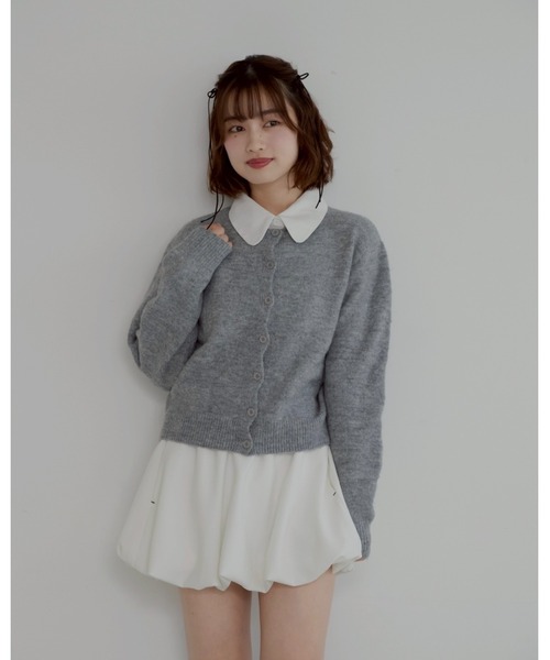 jumelle（ジュメロ）の「襟付き2wayカーディガン（カーディガン/ボレロ・レディース・グレー・FREE）」の13枚目の写真