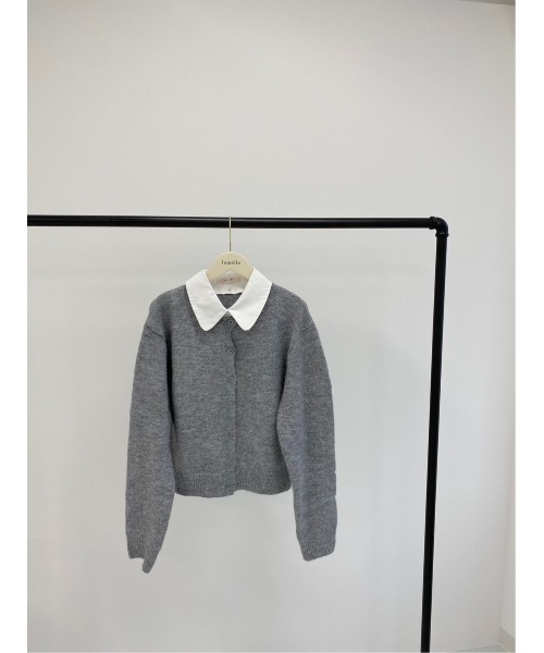 jumelle（ジュメロ）の「襟付き2wayカーディガン（カーディガン/ボレロ・レディース・グレー・FREE）」の21枚目の写真