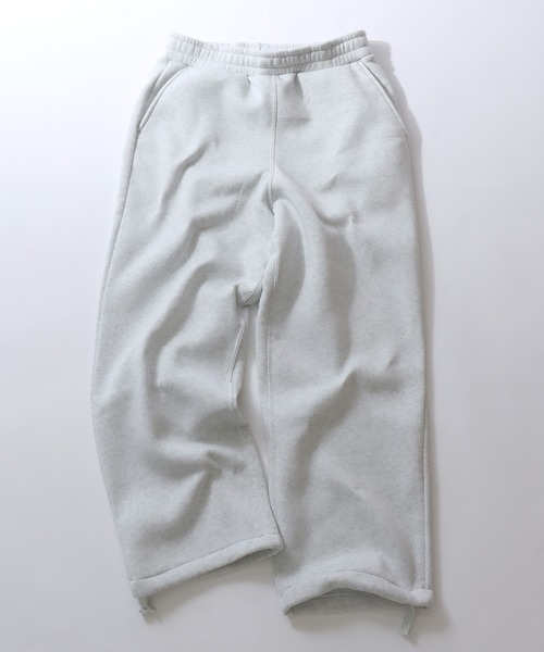 SITRY(シトリー)の「Heavy Weight Wide Silhouette Sweat Pants/ヘビーウェイト 裏起毛 ドローコード ワイドスウェットパンツ セットアップ対応(スウェットパンツ・メンズ・オートミール/チャコール/バーガンディー/グレー/ブラック・M/L/LL)」の9枚目の写真