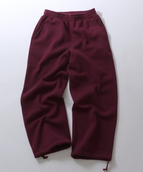 SITRY(シトリー)の「Heavy Weight Wide Silhouette Sweat Pants/ヘビーウェイト 裏起毛 ドローコード ワイドスウェットパンツ セットアップ対応(スウェットパンツ・メンズ・オートミール/チャコール/バーガンディー/グレー/ブラック・M/L/LL)」の10枚目の写真