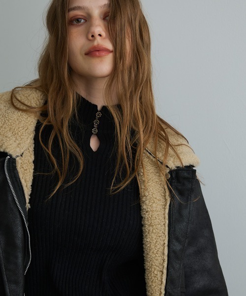 オーバーサイズムートンライクジャケット