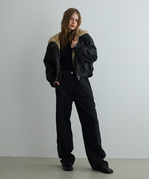 オーバーサイズムートンライクジャケット